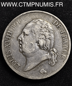 5 FRANCS  ARGENT LOUIS XVIII  1817 M  TOULOUSE