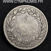 5 FRANCS ARGENTLOUIS PHILIPPE I° 1830 TOULOUSE