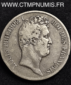 5 FRANCS ARGENTLOUIS PHILIPPE I° 1830 TOULOUSE