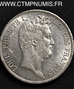 5 FRANCS ARGENTLOUIS PHILIPPE I° 1831 M TOULOUSE