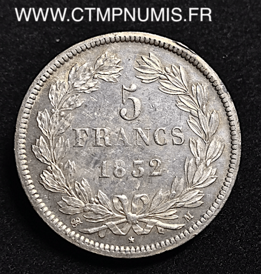 ,5,FRANCS,ARGENT,LOUIS,PHILIPPE,1832,TOULOUSE,