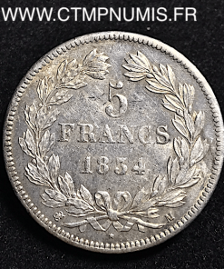 ,5,FRANCS,ARGENT,LOUIS,PHILIPPE,1834,TOULOUSE,