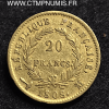 ,20,FRANCS,OR,NAPOLEON,I°,REPUBLIQUE,1808,M,TOULOUSE,