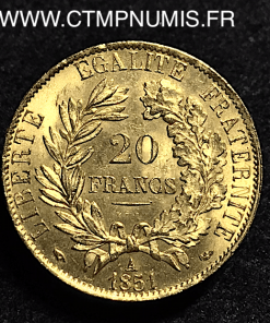 ,20,FRANCS,OR,CERES,1851,A,PARIS,SPL,,