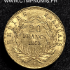 ,20,FRANCS,OR,NAPOLEON,1855,BB,STRASBOURG,