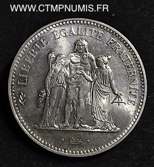 ,5,FRANCS,ARGENT,HERCULE,1878,K,BORDEAUX,