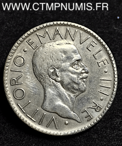 ITALIE 20 LIRE ARGENT VICTOR EMMANUEL 1927 VI 