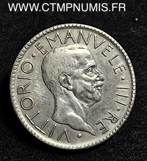 ITALIE 20 LIRE ARGENT VICTOR EMMANUEL 1927 VI