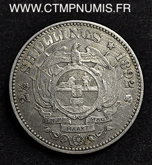 ,AFRIQUE,DU,SUD,2,SHILLINS,ARGENT,1892,