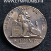 ,BELGIQUE,5,CENTIMES,LEOPOLD,I°,1850,SUP,