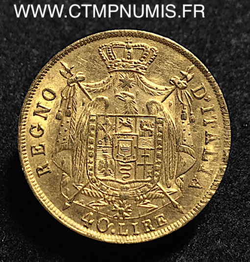 ,ITALIE,40,LIRE,NAPOLEON,I°,ROI,1812,M,MILAN,SUP,