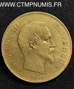 ,100,FRANCS,OR,NAPOLEON,1857,A,PARIS,TETE,NUE