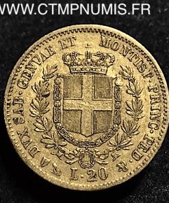 ,ITALIE,20,LIRE,OR,VICTOR,EMANUEL,II,1857,GENES,