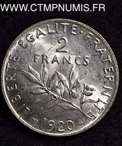 ,2,FRANCS,ARGENT,SEMEUSE,1920,SPL,