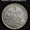 ,2,FRANCS,ARGENT,SEMEUSE,1913,TTB,