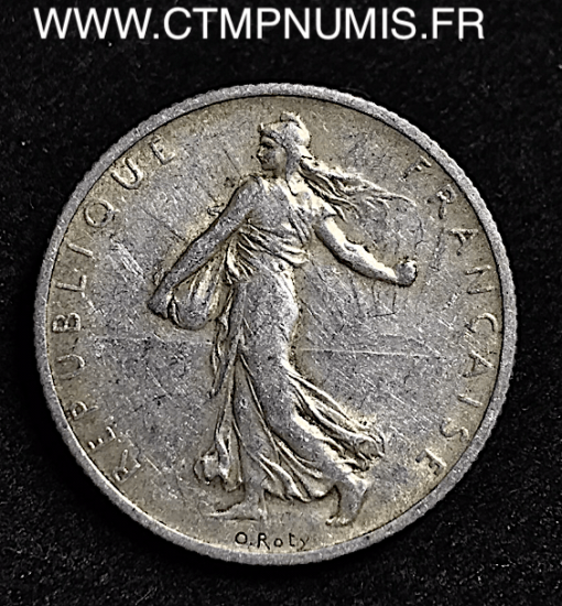 ,2,FRANCS,ARGENT,SEMEUSE,1913,TTB,