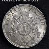 ,5,FRANCS,ARGENT,NAPOLEON,1868,STRASBOURG