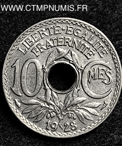 ,10,CENTIMES,LINDAUER,1928,SUP