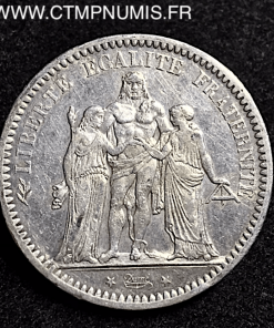 5 FRANCS ARGENT HERCULE III° REPUBLIQUE 1872 