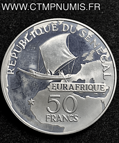  50 FRANCS ARGENT LEOPOLD SEDAR SENGHOR 