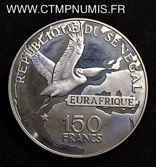 150 FRANCS ARGENT LEOPOLD SEDAR SENGHOR