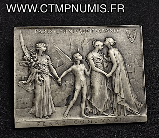 MEDAILLE, ARGENT,CHEMIN,DE,FER,PARIS,LYON,MEDITERANEE,