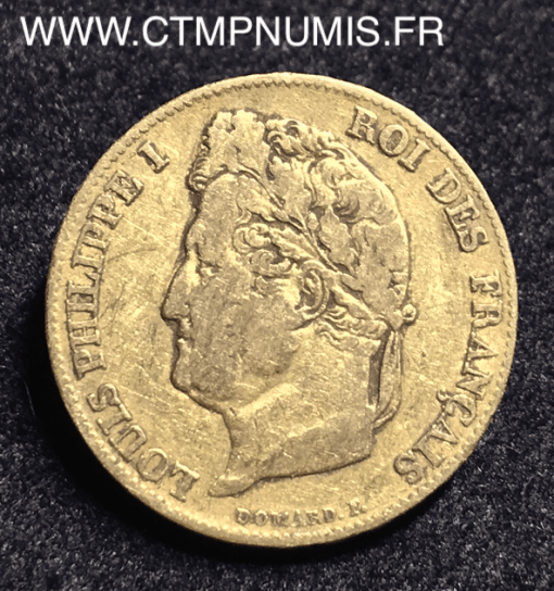 ,20,FRANCS,OR,LOUIS,PHILIIPE,1832,W,LILLE,