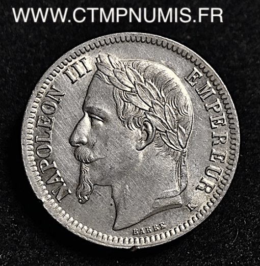 1 FRANC ARGENT NAPOLEON 1866 K BORDEAUX