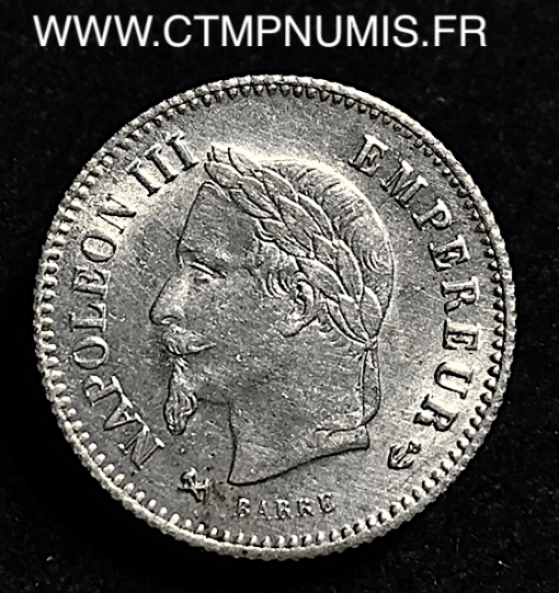 20 CENTIMES NAPOLEON 1867 K BORDEAUX SUP