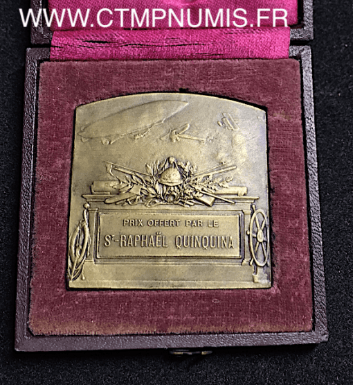 MEDAILLE PLAQUE PUBLICITE SAINT RAPHAEL QUINQUINA