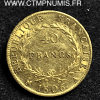 40 FRANCS OR NAPOLEON I° 1806 A PARIS