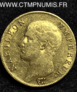 40 FRANCS OR NAPOLEON I° 1806 A PARIS