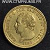 ITALIE 80 LIRE OR CHARLES FELIX 1829 GENES