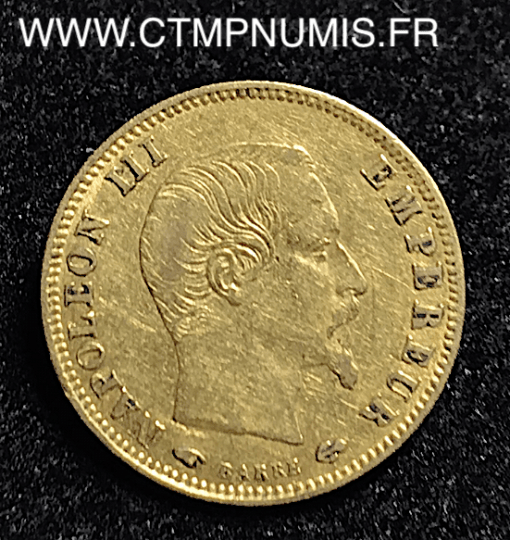 5 FRANCS OR NAPOLEON III 1857 A PARIS