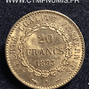 20 FRANCS OR GENIE 1893 A PARIS