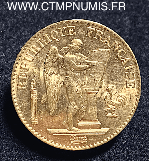 20 FRANCS OR GENIE III° REPUBLIQUE 1892 A PARIS