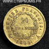 20 FRANCS OR NAPOLEON I° EMPIRE 1809 A PARIS