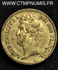 20 FRANCS OR LOUIS PHILIPPE  1831 A PARIS 