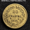 20 FRANCS OR LOUIS PHILIPPE 1831 A PARIS