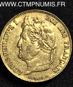 20 FRANCS OR LOUIS PHILIPPE I° DOMARD 1834 A