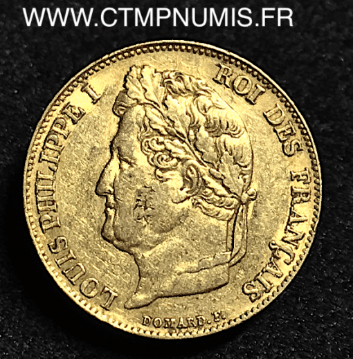 20 FRANCS OR LOUIS PHILIPPE I° DOMARD 1834 A