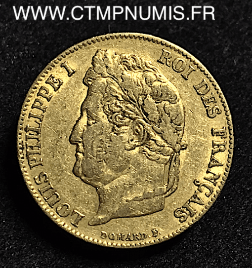 20 FRANCS OR LOUIS PHILIPPE I° DOMARD 1838 A