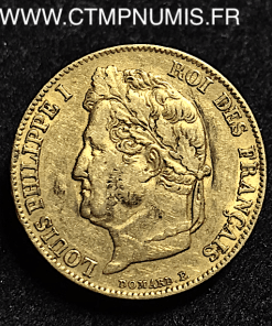 20 FRANCS OR LOUIS PHILIPPE I° DOMARD 1841 A 