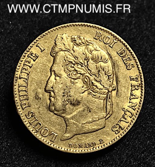 20 FRANCS OR LOUIS PHILIPPE I° DOMARD 1841 A