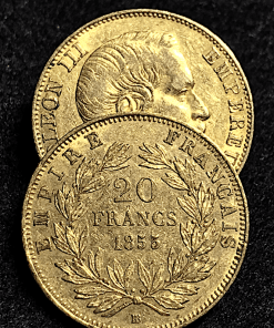20 FRANCS OR NAPOLEON III 1855 STRASBOURG