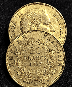 20 FRANCS OR NAPOLEON III  1855 STRASBOURG