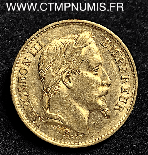 20 FRANCS OR NAPOLEON III 1870 A PARIS