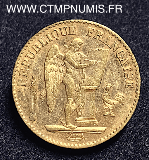 20 FRANCS OR GENIE II° REPUBLIQUE 1892 A PARIS