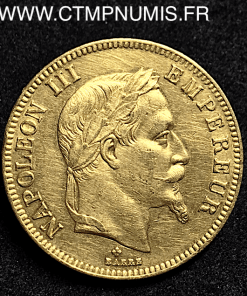 100 FRANCS OR NAPOLEON III  1862 STRASBOURG