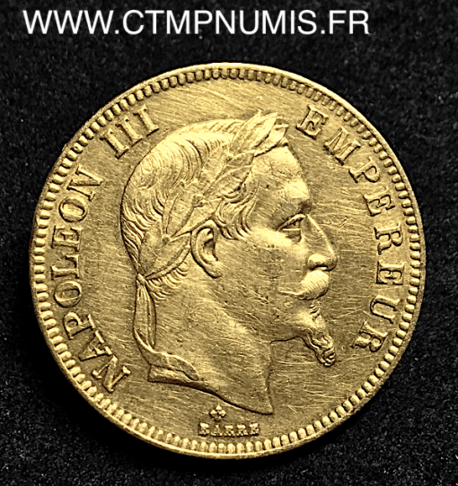 100 FRANCS OR NAPOLEON III 1862 STRASBOURG